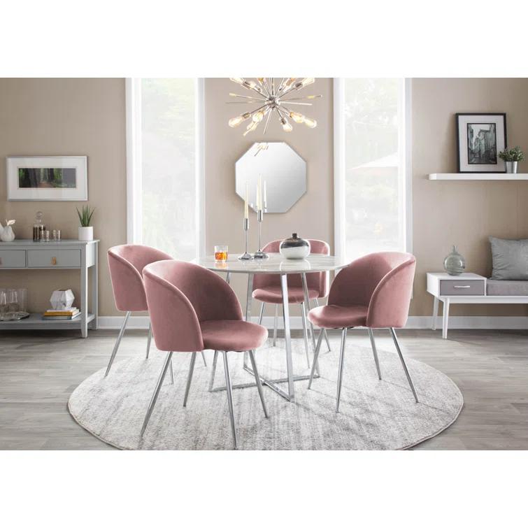 Terrance 18.5'' H Velvet Upholstered Parsons Chair