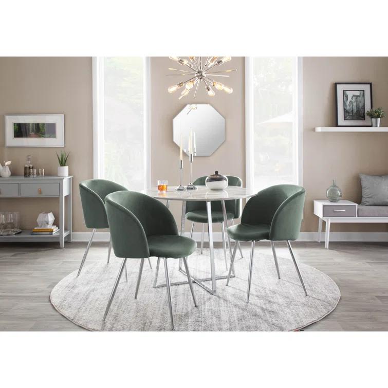 Terrance 18.5'' H Velvet Upholstered Parsons Chair