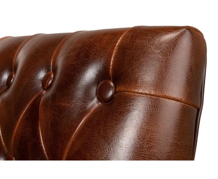Sarreid Ltd Brady Leather Side Chair (Set of 2)