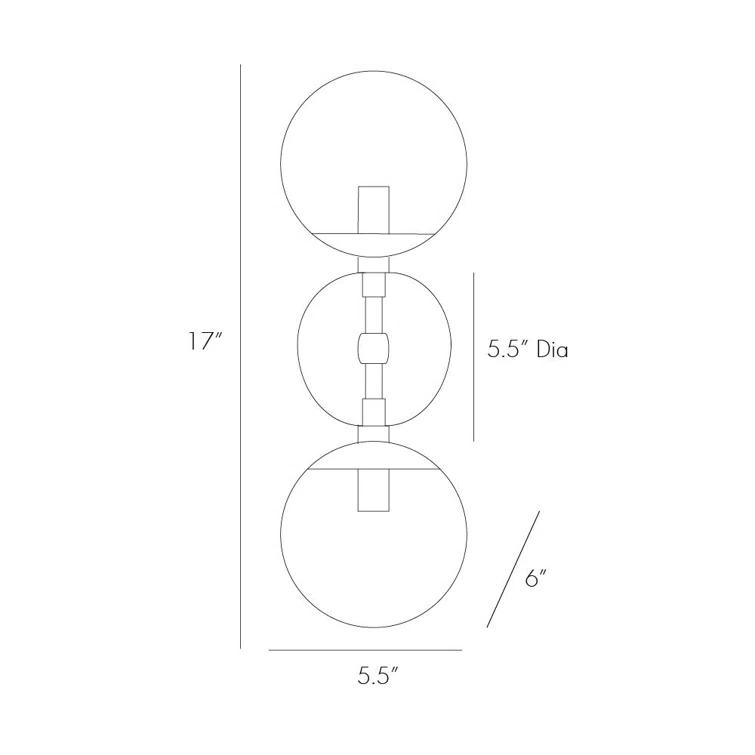ARTERIORS Polaris Steel Armed Sconce