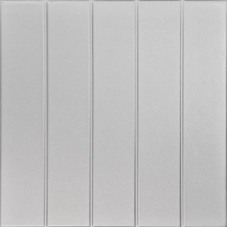 Bead Board 1.6 ft. x 1.6 ft. Polystyrene Glue-up Ceiling Tile