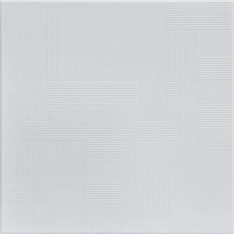 Vectors 1.6 ft. x 1.6 ft. Polystyrene Glue-up Ceiling Tile