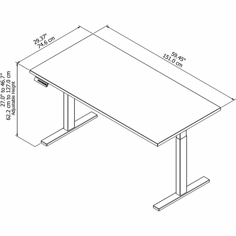 Move 60 Series Adjustable Metal Base Standing Desk