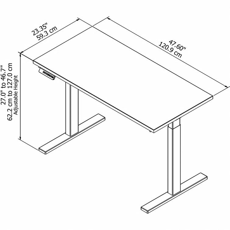 Adjustable Metal Base Standing Desk