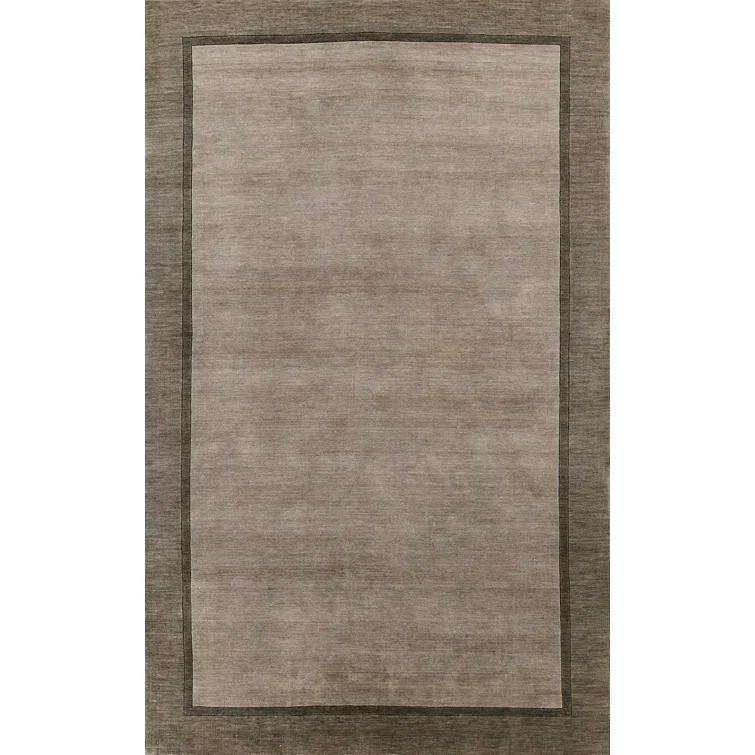 Momeni  Beckton  Hand Made Wool Blue Area Rug Grey 8' X 10' 8' x 10' Grey