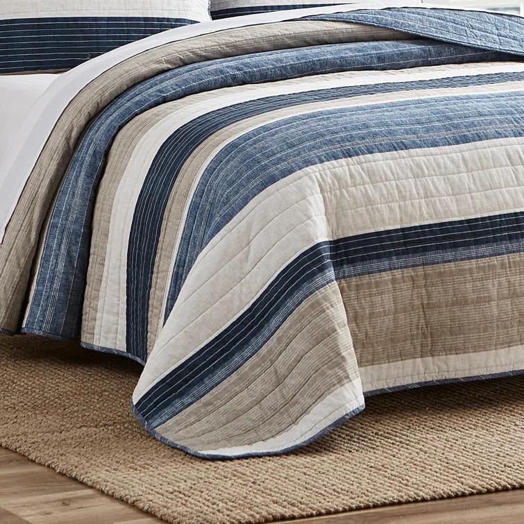 Nautica Nautica Ridgeport Cotton Reversible Quilt Set