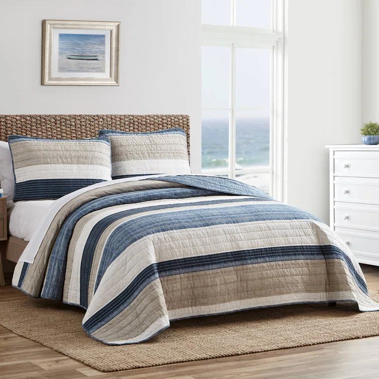 Nautica Nautica Ridgeport Cotton Reversible Quilt Set