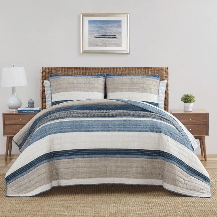 Nautica Nautica Ridgeport Cotton Reversible Quilt Set