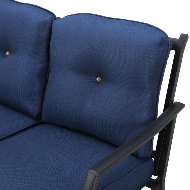 Metal 5 - Person Sofa Seating Group with Cushions