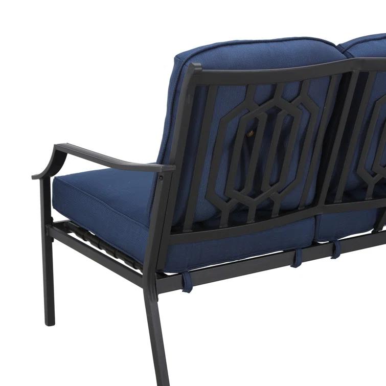 Metal 5 - Person Sofa Seating Group with Cushions
