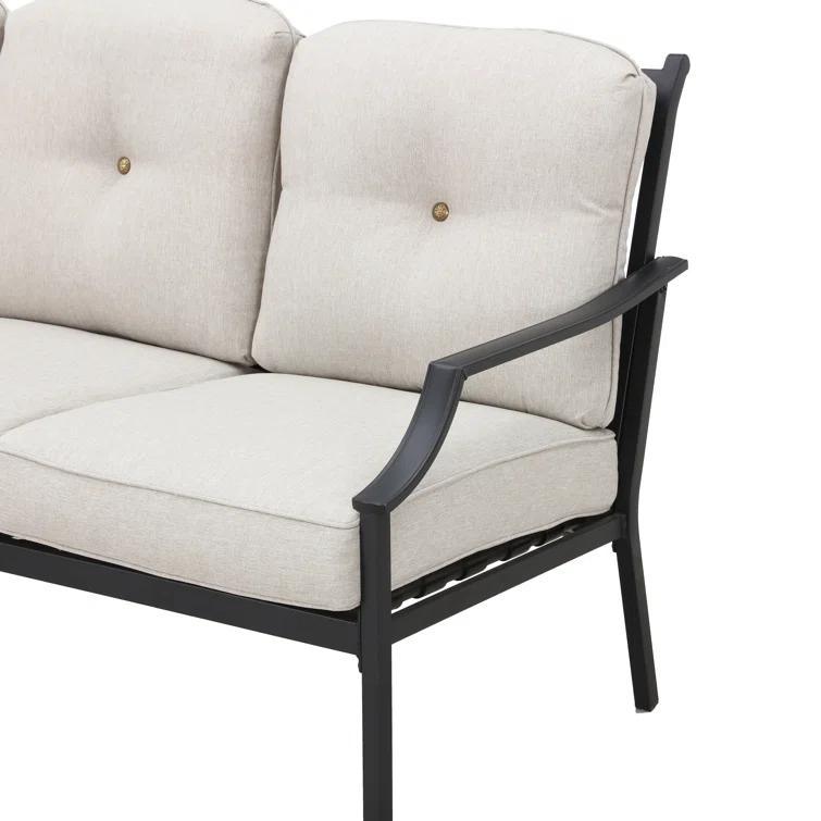 Metal 5 - Person Sofa Seating Group with Cushions