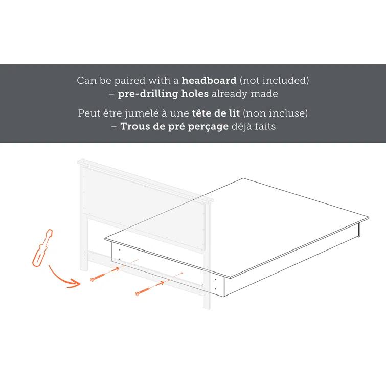 Fusion Queen 6-Drawer Platform Bed Pure Black
