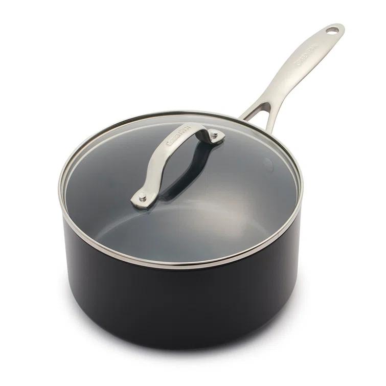 GreenPan Valencia Pro Healthy Ceramic Nonstick 2qt Saucepan With Lid