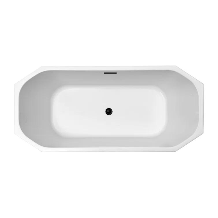 1501 mm x 719 mm Freestanding Roll Top Bathtub