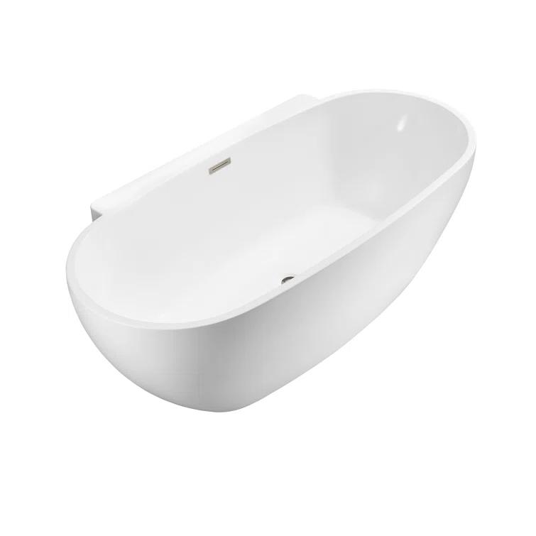 1501 mm x 749 mm Freestanding Roll Top Bathtub