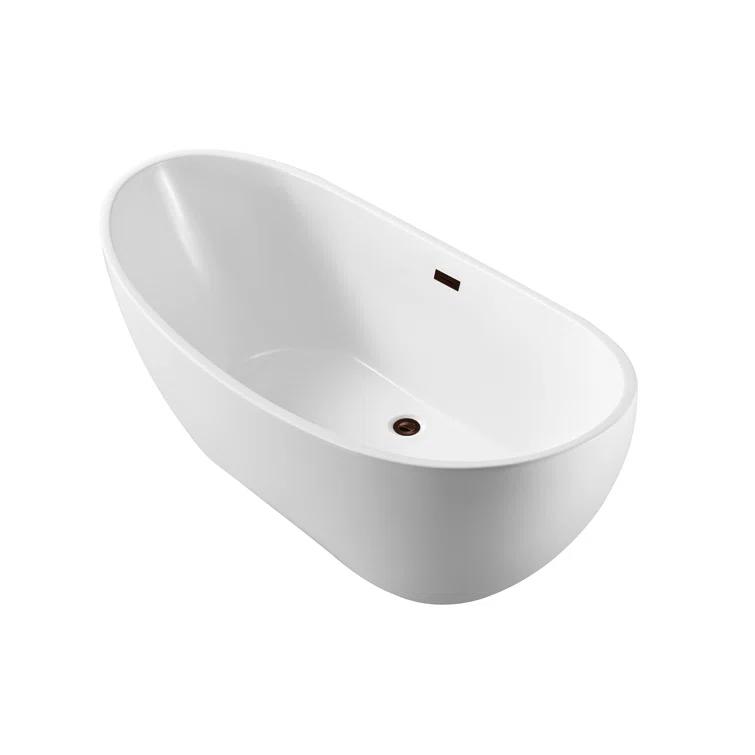 Streamline Bath 1580 mm x 719 mm Freestanding Bathtub N580ORB