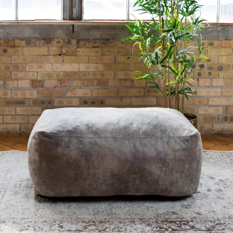 Big Joe Nestle Vegan Leather Loveseat Ottoman