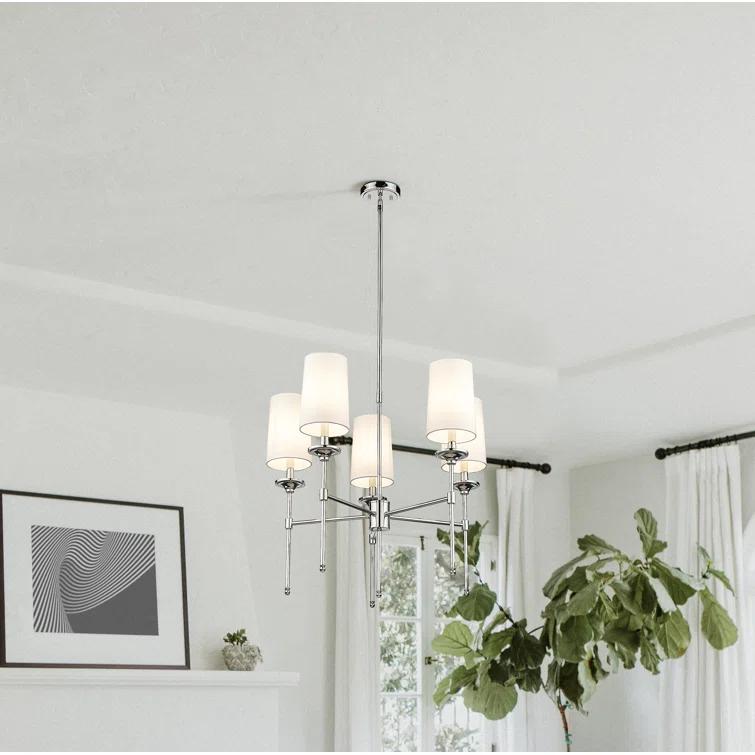 Hayse 5 - Light Dimmable Classic / Traditional Chandelier