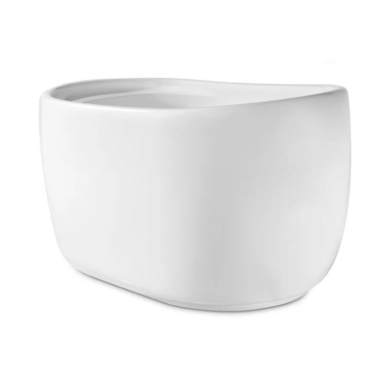 51" Streamline Freestanding Soaking Acrylic Bathtub With Drain and Bamboo Tray