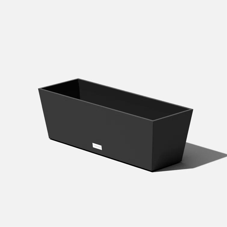 9 in. x 25 in. Black Plastic Window Box