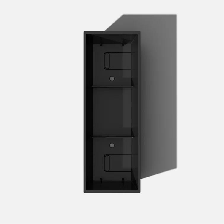 9 in. x 25 in. Black Plastic Window Box