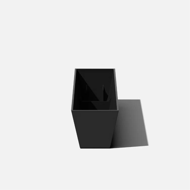 9 in. x 25 in. Black Plastic Window Box