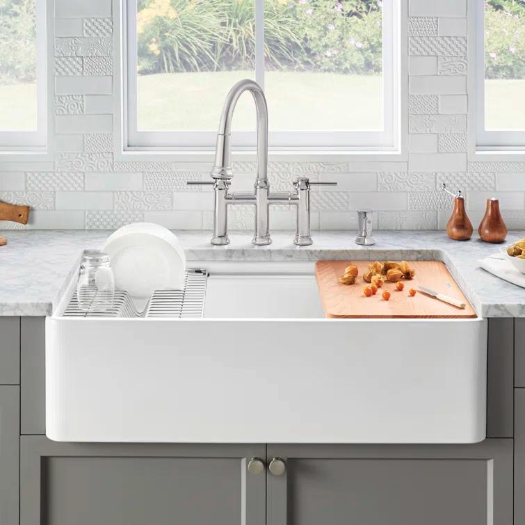 Profina 36" Single Bowl Apron-Front Fireclay Farmhouse Sink