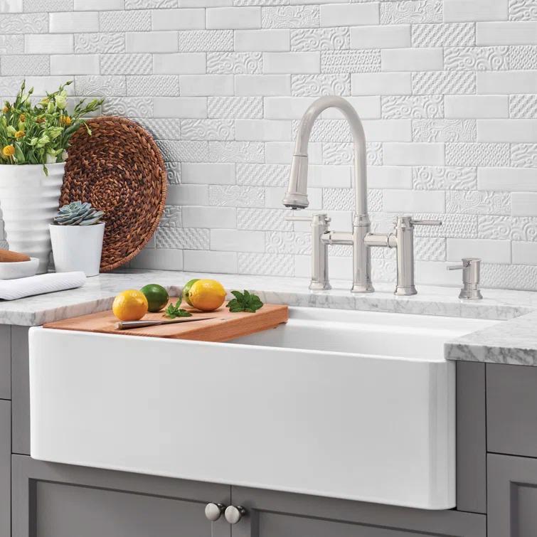 Profina 36" Single Bowl Apron-Front Fireclay Farmhouse Sink