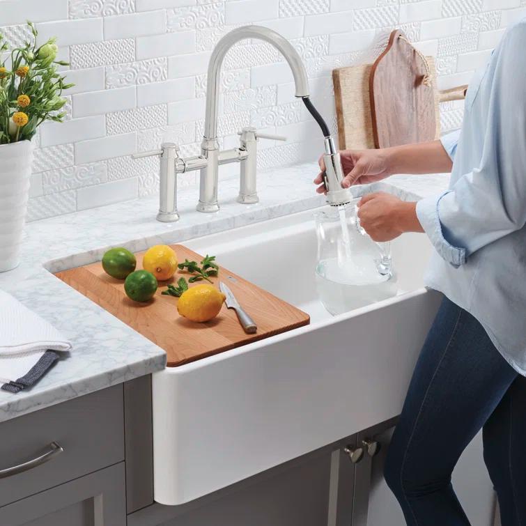 Profina 36" Single Bowl Apron-Front Fireclay Farmhouse Sink