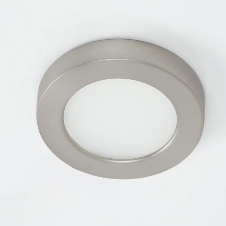 HR90 LED Edge Recessed Button Light Trim, 2700K Color Temperature