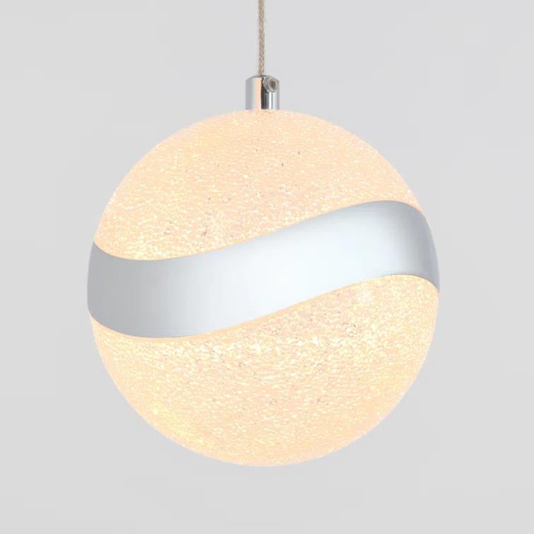 5 - Light Chrome LED Sphere Pendant