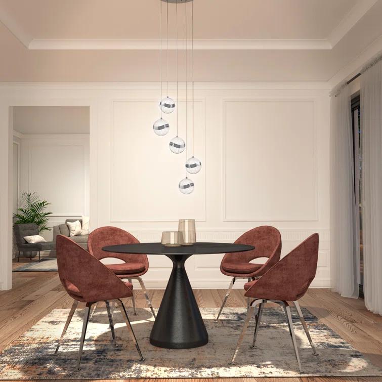 5 - Light Chrome LED Sphere Pendant
