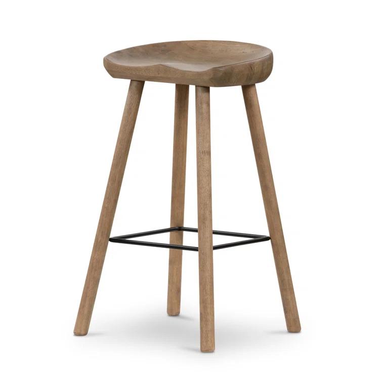 Casimer Solid Wood Stool