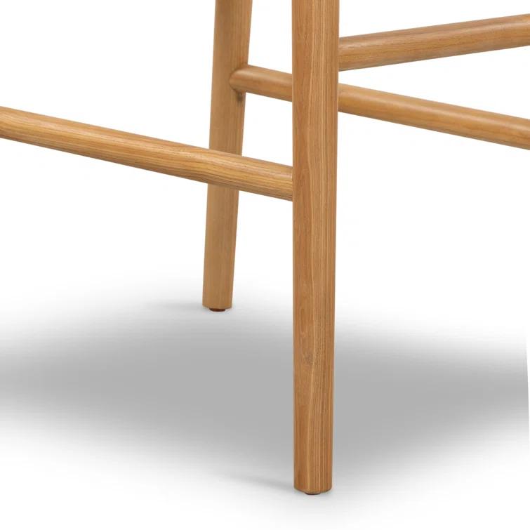 Oak Wood Saddle Bar & Counter Stools
