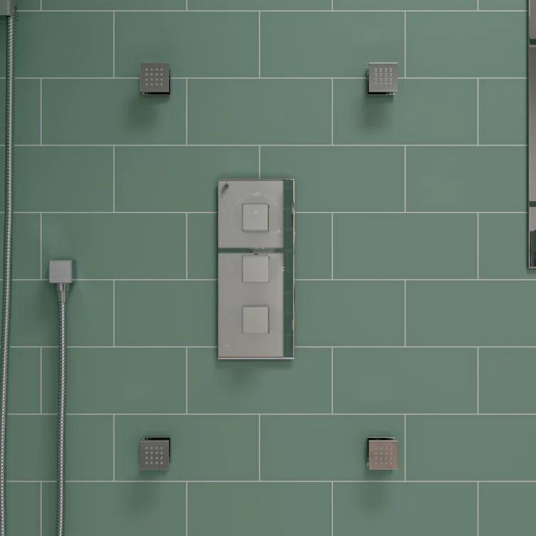 Square Adjustable Shower Body Spray