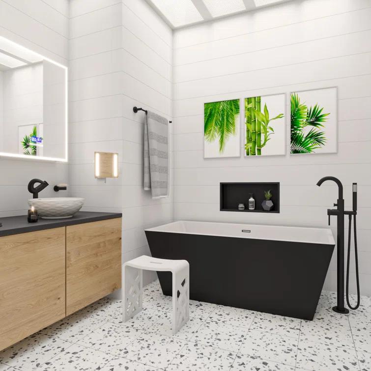 Adhesive Stainless Steel Shower Shelf