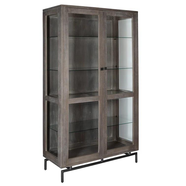 Hekman 24527 Diaplay Cabinet 2-4527 Grey Sedona