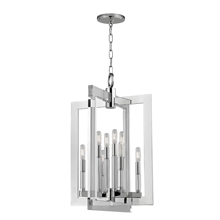Wellington 8 - Light Dimmable Geometric Chandelier