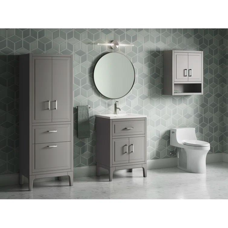 Seer 24" Freestanding Single Bathroom Vanity Cabinet with Sink and Quartz Top