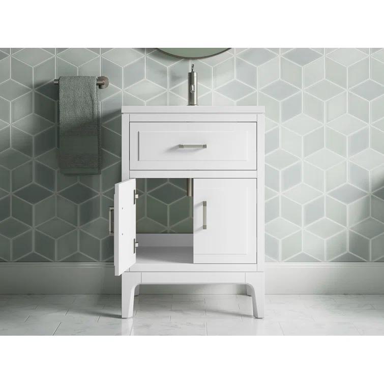 Seer 24" Freestanding Single Bathroom Vanity Cabinet with Sink and Quartz Top