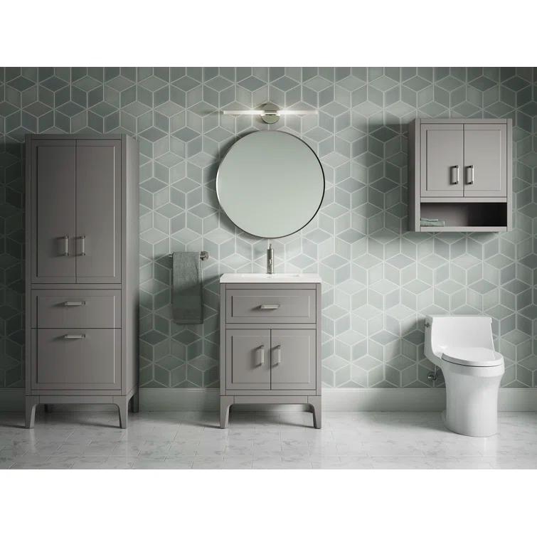 Seer 24" Freestanding Single Bathroom Vanity Cabinet with Sink and Quartz Top