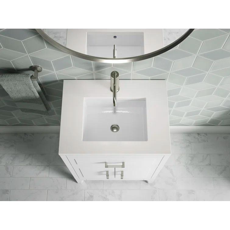 Seer 24" Freestanding Single Bathroom Vanity Cabinet with Sink and Quartz Top