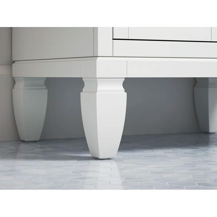 Hearthaven 30'' Free Standing Single Bathroom Vanity Cabinet with Sink and Quartz Top