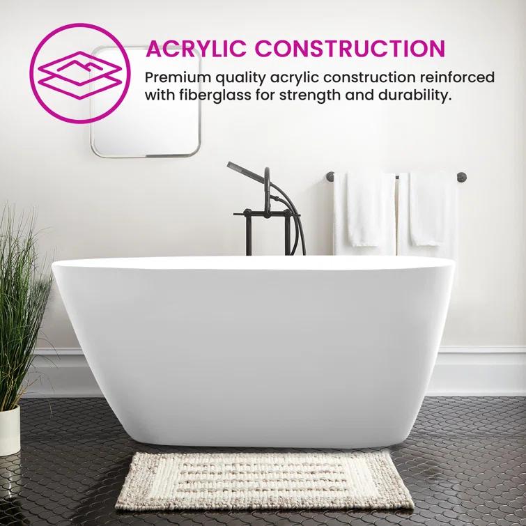 Freestanding Soaking Acrylic Bathtub