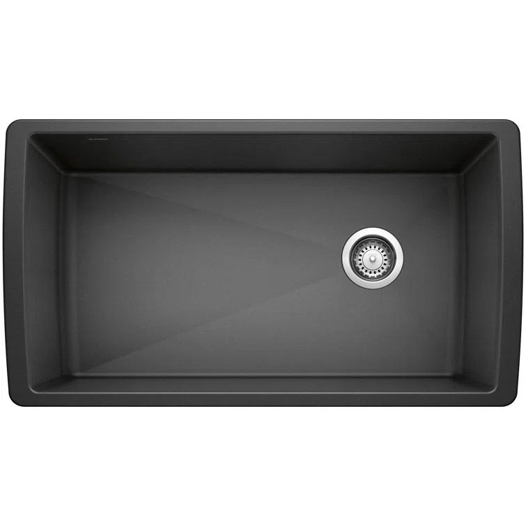 Diamond SILGRANIT 33.5" L x 18.5" W Super Single Undermount Kitchen Sink