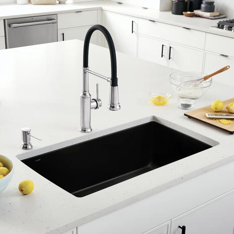 Diamond SILGRANIT 33" Super Single Undermount Kitchen Sink