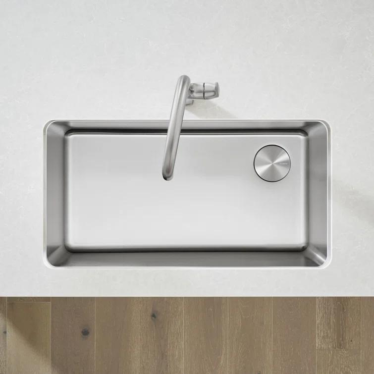 Blanco 442763 Formera 33" L x 18'' W Single Bowl Stainless Steel Undermount Kitchen Sink