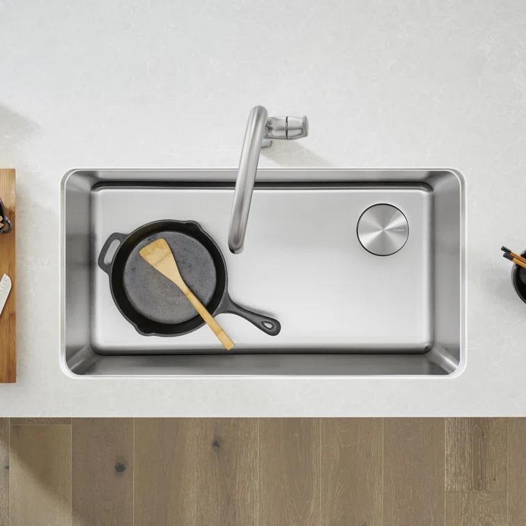 Blanco 442763 Formera 33" L x 18'' W Single Bowl Stainless Steel Undermount Kitchen Sink