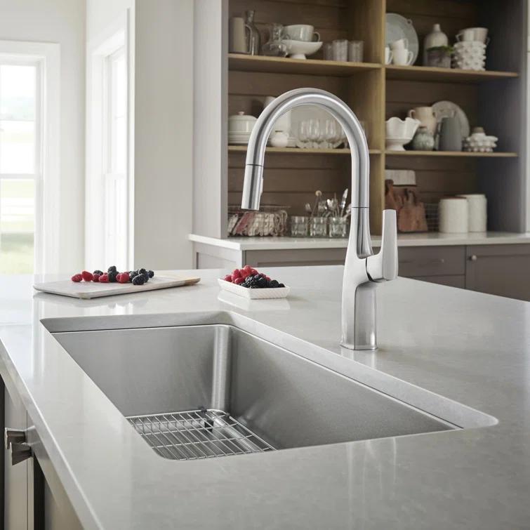 Blanco 442763 Formera 33" L x 18'' W Single Bowl Stainless Steel Undermount Kitchen Sink