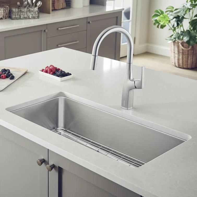 Blanco 442763 Formera 33" L x 18'' W Single Bowl Stainless Steel Undermount Kitchen Sink